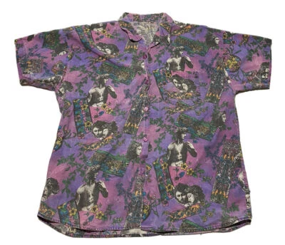 ¿Michelangelo vintage años 90? Camisa Art para mujer con botones 22x27 P8 Foto 1 de 4