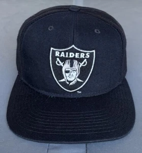 De colección Años 90 Los Angeles LA Raiders New Era Logo Liso SnapBack Sombrero Gorra Lana - Imagen 1 de 10