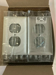 Pass & Seymour Legrand SS8-W Edelstahl weiß Wandteller 1 Gang Box mit 20 - Bild 1 von 1