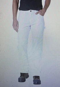 Dickies Men's Relaxed Fit Straight Leg Flex Painter's Pants White 34x30 WP823WH - Picture 1 of 6