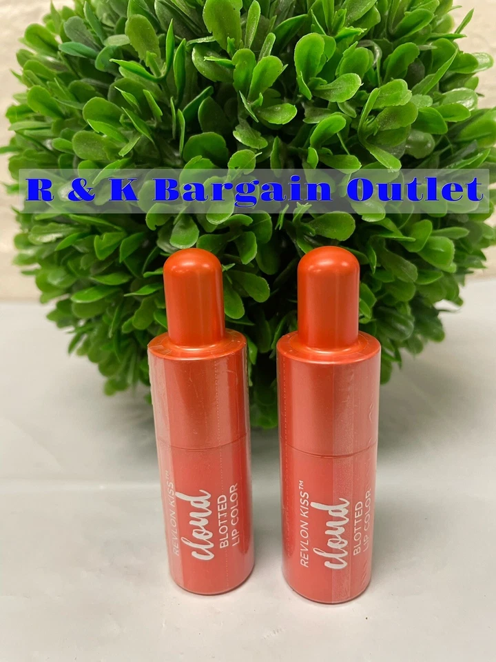 Revlon Kiss Cloud Blotted Lip Color Lipstick 006 Orange Meringue .16oz Ea 2pcs - Image 1 of 1