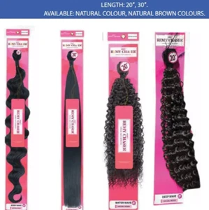 Remy 20" Premium Fibra Remy Chaser 100% Sintético Cabello-NATURAL - Imagen 1 de 6
