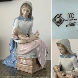 RAR Vintage LLADRO NAO SIGNIERT Porzellan Figur Mutter Kind Baby Freude Nr 1153 - Bild 1 von 12