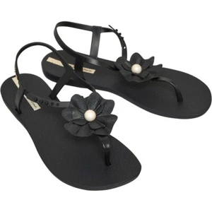 Ipanema Womens Flora Sandals Black Pearl adjustable Strap UK Size 7 EU 40 / US 9 - Picture 1 of 5