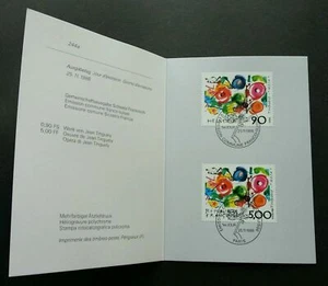 [SJ] Switzerland France Joint Issue Famous Painting Jean Tinguely 1988 joint FDC - Picture 1 of 6