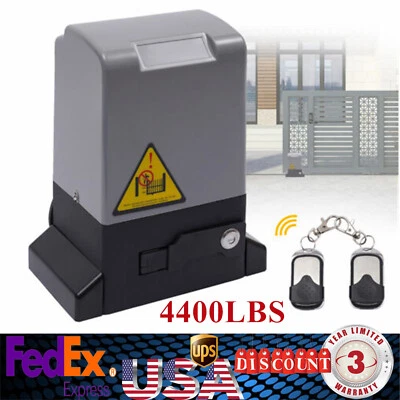 1800kg Automatic Sliding Gate Opener Motor Remotes Control Gate Opener 3968lbs - Image 1 of 4