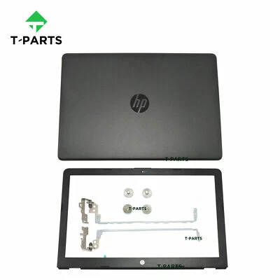 New For HP 15-bs0xx 15-bw0xx 15-bs1xx 15-bw011dx LCD Back Cover+Bezel+Hinges BLK - Image 1 of 4