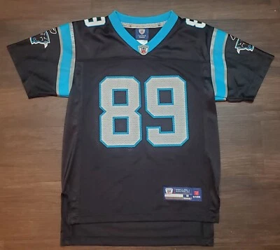 Camiseta preta Steve Smith #89 Carolina Panthers NFL Youth média (10-12) Reebok - Imagem 1 de 4