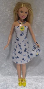 Passend für 10" Modepuppen, Kleid, Halskette, Handtasche Set #45 - Bild 1 von 3