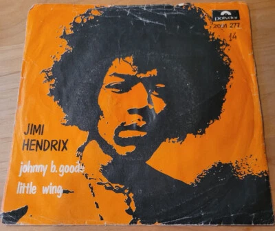 Jimi Hendrix  "Johnny B. Goode"   b/w   "Little Wing"     Portugal     7"   1971 - Image 1 of 4