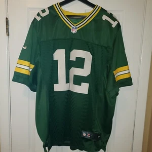 NFL Players Nike On Field Green Bay Packers Rodgers #12 STITCHED Jersey Size 48 - Picture 1 of 6