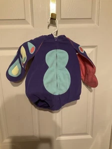NWT Carters Purple Butterfly Costume Baby Size 12 Mos Hooded Suit Shirt & Tights - Picture 1 of 24