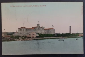 1909 Bahamas Postcard-Hotel Colonial ties 1p stamp cd Nassau-St Louis - Picture 1 of 2
