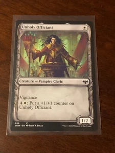 Magic Gathering Innistrad Crimson Vow Showcase Unholy Officiant - Bild 1 von 2