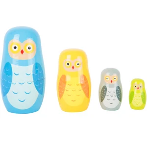 Smallfoot - Poupées Russes Famille De Chouettes - Jouet Bois - 10620 - Photo 1/3
