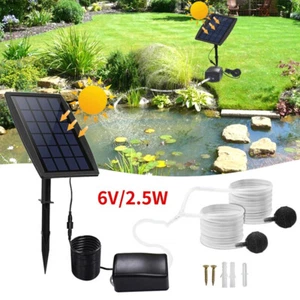 Solar Sauerstoffpumpe Teichbelüfter Solar pumpe Gartenteich Aquarium Luftpumpe - Bild 1 von 19