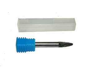 CALIDAD INDUSTRIAL 6MM VÁSTAGO DE CARBURO REBABA 1/8" DIA DOBLE CORTE SF-11 HERRAMIENTAS ROTATIVAS - Imagen 1 de 2