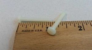 Nylonschraube 6-32 x 1" Maschinenschraube Schlitzpfpfannenkopf Natur 100 Stück - Bild 1 von 2