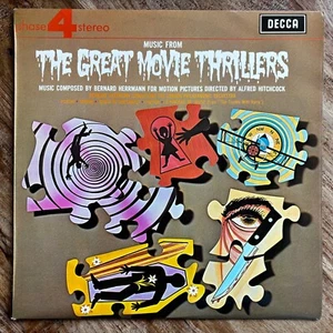 THE GREAT MOVIE THRILLERS - HERRMANN - HITCHCOCK MINT VINYL LP / INSERT / INNER - Picture 1 of 12