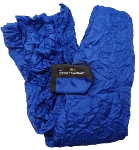 Cocoon XL Reisetuch 100% Seide blau Tasche Liner Kissen Tasche Bezug Wandern Camp - Bild 1 von 14