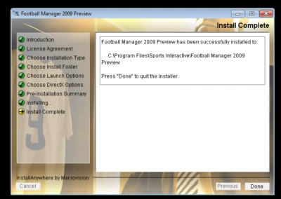 Football Manager 2009 Preview code - 2008 SEGA pre-release code - Image 1 of 4