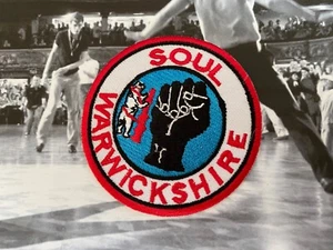 NORTHERN SOUL : WARWICKSHIRE - Embroidered Iron Sew On Patch Badge - Picture 1 of 1