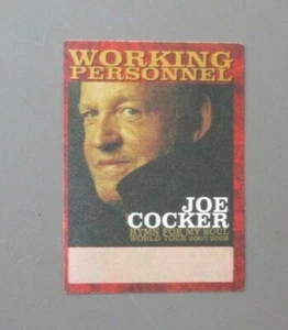 Joe Cocker backstage pass satin sticker Hymn For My Soul World Tour 2007-08 ! - Picture 1 of 1