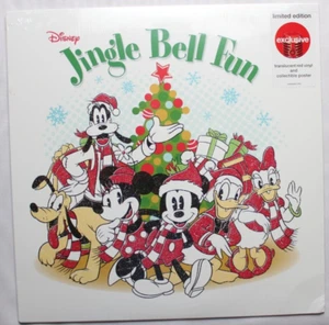 DISNEY JINGLE BELL FUN [NEW LP] 12" RED VINYL + POSTER TARGET EXCLUSIVE - Picture 1 of 4