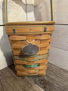 Longaberger 2009 Yankee Candle Basket Festival Tagged Tall Lid Signed Liner - Bild 1 von 11