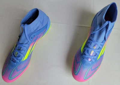 Womens Size 7 Blue/Pink/Lemon Adidas F50 Pro FG Mid-Cut Soccer Cleats IH3863 - Image 1 of 4