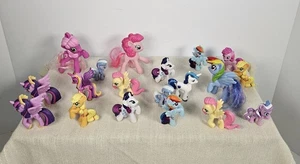My Little Pony Lot Of 19 Assorted Pony Figures Purple Pink Blue Magic Vintage - Picture 1 of 5