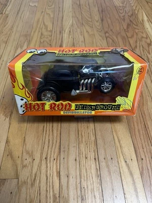 DE COLECCIÓN DESFIBRILADOR Subterráneo Toy Zone Hot Rod Calavera Negra DAMA SUERTE 1/18 NUEVO Foto 1 de 4