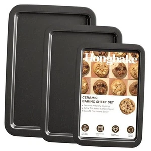 Ceramic Baking Sheet Pan Set, Cookie Sheet for Oven, Bakeware Sets with Wider - Picture 1 of 7