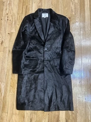 Abrigo Ludovic De Saint Sernin X Zara de cuero a medida con piel talla L Foto 1 de 4