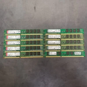(LOT OF 10) HALF HEIGHT Kingston 4GB DDR3 PC3-12800 1600MHz Desktop Memory RAM - Picture 1 of 3