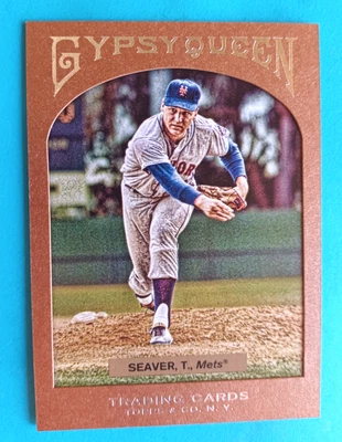2011 TOPPS GYPSY QUEEN TOM SEAVER #74 BRONZE BORDER #003/999 NEW YORK METS - Image 1 of 2