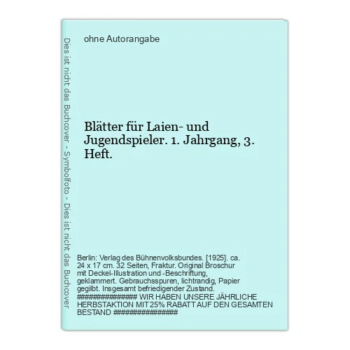 Leaves for Laymen and Youth Players. 1st Year - Image 1 of 1