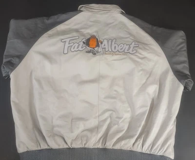 Vintage Platinum Fubu Fat Albert Two-Tone Leather Full Zip Jacket 5XL - Image 1 of 4