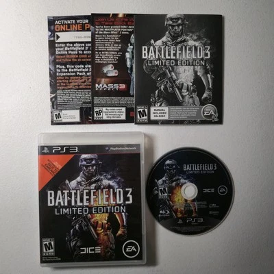 Battlefield 3 Limited Edition PlayStation 3 PS3 Game Complete Case Manual Tested - Image 1 of 2