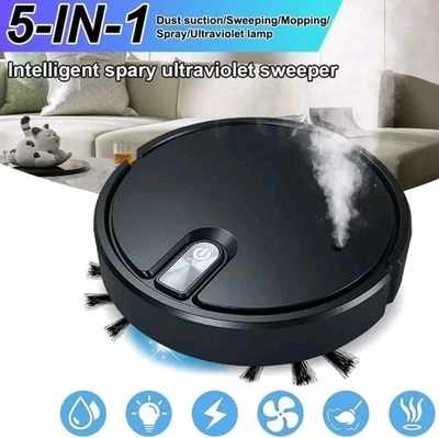 Smart Robot Vacuum Cleaner Automatic Sweeper Floor Carpet Clean Rechargeable UK - Image 1 of 4