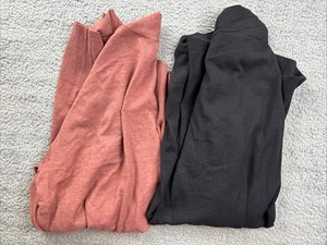 2x Ava & Viv Women's Plus Size 1X (18) Layering Cardigan Cinnamon Spice/Black - Picture 1 of 9