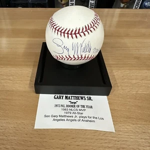 Gary Matthews Sr. Autographed MLB Baseball Angles TRISTAR 7066823 - Picture 1 of 5