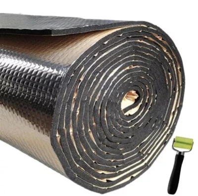 Fireproof Sound Deadener Heat Self-adhesive Insulation Mat For Car Hood Engine - Image 1 of 4