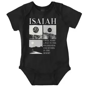 Christian Isaiah Prophet Bible Scripture Newborn Baby Boy Girl Infant Romper - Picture 1 of 7