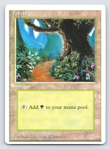 Forest MTG Alternate 4th Edition Magic The Gathering Basic Land 1995 NM - Bild 1 von 2