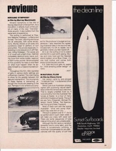 1972 Sunset Surfboards Surfing Ad / Great Art / - Picture 1 of 1