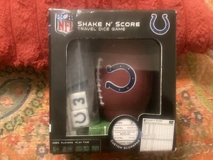 JUEGO DE DADOS DE VIAJE INDIANAPOLIS COLTS SHAKE 'N SCORE, ¡¡¡¡COMPLETO/ENVÍO GRATUITO!!!!! - Imagen 1 de 6