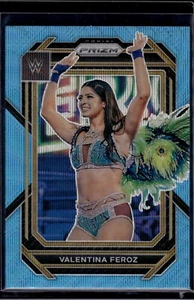 2023 Panini Prizm WWE Valentina Feroz Blue Wave NXT - Picture 1 of 2