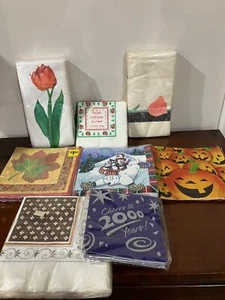 LOTE MIXTO De Colección Servilletas de Papel Decoupage Artesanías Verano Otoño Invierno Navidad MÁS DE 100 Piezas - Imagen 1 de 9