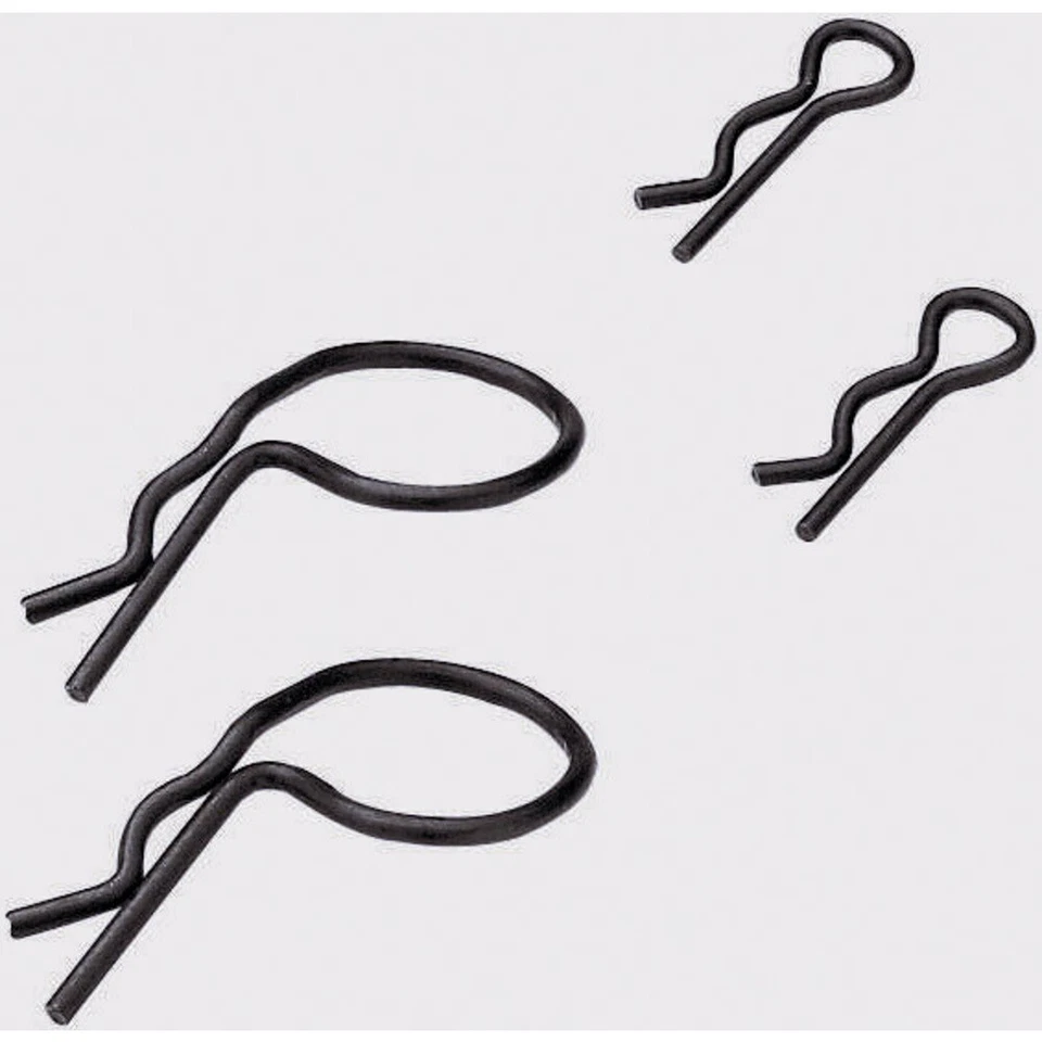 Tamiya 1:10 Karosserie-Klammern-Set Schwarz Länge 25 mm 15 St. - Bild 1 von 1